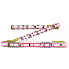 Lufkin 1066DMN 5/8 in. X 2m/6.5 ft. Red End SAE/Metric Engineer's Scale Wood Rule