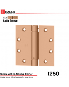 Hager 1250 4.5 x 4.5 US10 Full Mortise Hinge Stock No 008021