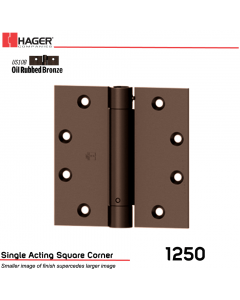 Hager 1250 4.5 x 4.5 US10B Full Mortise Hinge Stock No 008025