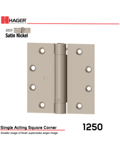 Hager 1250 4.5 x 4.5 US15 Full Mortise Hinge Stock No 008029