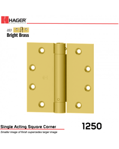 Hager 1250 4.5 x 4.5 US3 Full Mortise Hinge Stock No 008039