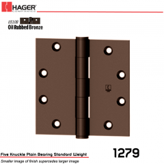 Hager 1279 4 x 4 US10B Full Mortise Hinge Stock No 009739