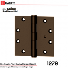 Hager 1279 4.5 x 4.5 US10D Full Mortise Hinge Stock No 078224