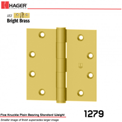 Hager 1279 3.5 x 3.5 US3 Full Mortise Hinge Stock No 010886