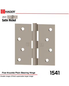 Hager 1541 US15 Full Mortise Hinge Stock No 035737