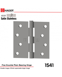 Hager 1541 US32D Full Mortise Hinge Stock No 030154