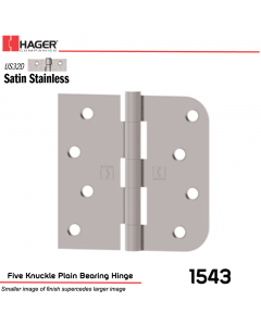 Hager 1543 US32D Full Mortise Hinge Stock No 075844