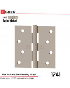 Hager 1741 US15 Full Mortise Hinge Stock No 030555