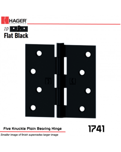 Hager 1741 US1D Full Mortise Hinge Stock No 033144