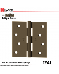 Hager 1741 US5 Full Mortise Hinge Stock No 030552