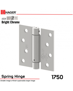 Hager 1750 US26 Full Mortise Hinge Stock No 170023