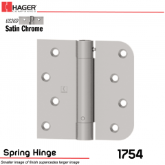 Hager 1754 US26D Full Mortise Hinge Stock No 170485