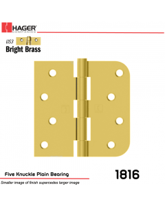 Hager 1816 US3 Full Mortise Hinge Stock No 069142