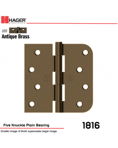 Hager 1816 US5 Full Mortise Hinge Stock No 069097