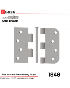 Hager 1848 US26D Full Mortise Hinge Stock No 068734