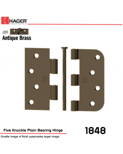 Hager 1848 US5 Full Mortise Hinge Stock No 067438