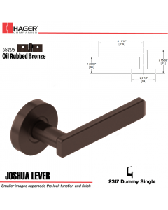 Hager 2317 Joshua Lever Tubular Lockset US10B Stock No 169754