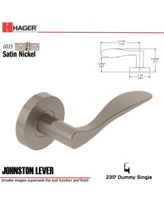 Hager 2317 Johnston Lever Tubular Lockset US15 Stock No 171896