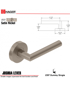 Hager 2317 Joshua Lever Tubular Lockset US15 Stock No 169748