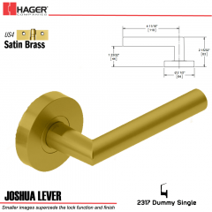 Hager 2317 Joshua Lever Tubular Lockset US4 Stock No 169752