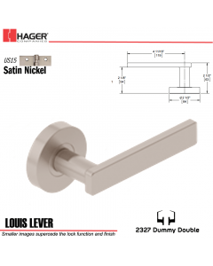 Hager 2327 Louis Lever Tubular Lockset US15 Stock No 180393