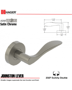 Hager 2327 Johnston Lever Tubular Lockset US26D Stock No 180399