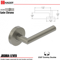 Hager 2327 Joshua Lever Tubular Lockset US26D Stock No 180398