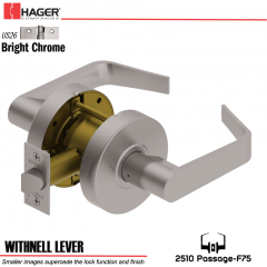 Hager 2510 Withnell Lever US26 Door Lock Stock No 170050