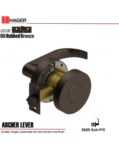 Hager 2525 Archer Lever US10B Door Lock Stock No 172714