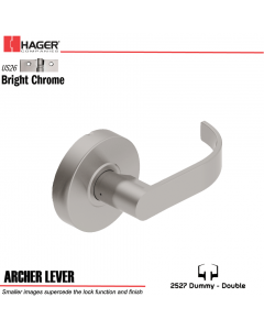 Hager 2527 Archer Lever US26 Door Lock Stock No 177629