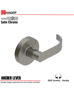 Hager 2527 Archer Lever US26D Door Lock Stock No 131690