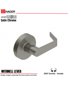 Hager 2527 Withnell Lever US26D Door Lock Stock No 131691