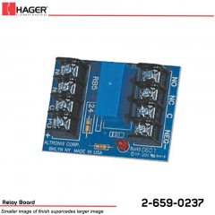 Hager 24VDC 5amp Relay Board Stock No 162697