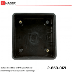 Hager Surface Mount Box for 6 in. Square Actuator Stock No 162709