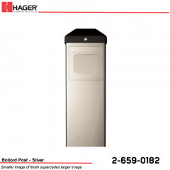 Hager Bollard Post for Round/Square Actuator Silver Stock No 162725