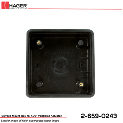 Hager Surface Mount Box for 4.75 in. Vestibule Actuator Stock No 162742