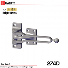 Hager 274D Door Guard US3 Stock No 043331