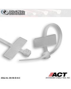 ACT AL-04-18-ID-9-C 4 in. Identification Cable Ties Natural 5000 Pcs/Case