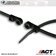 ACT AL-05-30-MH-0-C 5 in. Mounting Hole Cable Ties UV Black 10000 Pcs/Case