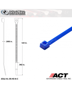 ACT AL-05-40-6-C 5 in. 40 lb Blue Cable Tie