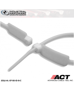 ACT AL-07-50-ID-9-C 7 in. Identification Cable Ties Natural 5000 Pcs/Case