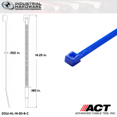 ACT AL-14-50-6-C 14 in. Blue Cable Tie