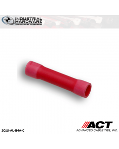 ACT AL-B4A-C Red Vinyl Butt Connector 1000pc/Case