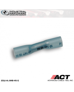 ACT AL-B4B-HS-Q Blue Heat Shrink Butt Connector 16-14 AWG 250 pc/Case