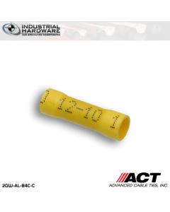 ACT AL-B4C-C Yellow Vinyl Butt Connector 1000pc/Case