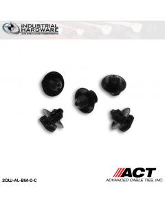 ACT AL-BM-0-C Nylon Push Mounts Button Mount Black 1000 Pcs/Case