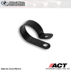 ACT AL-CCL2-750-0-C 3/4 in. Heavy Duty Black Cable Clamps 2500 pcs