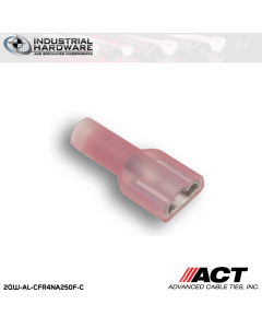 ACT AL-CFR4NA250F-C Red Nylon Fully Insulated Female Disconnect 1000pc/Case