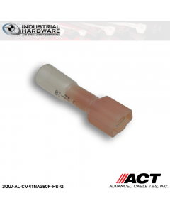 ACT AL-CM4TNA250F-HS-Q Red Heat Shrink Fully Insulated Male Disconnect 250pc/Case