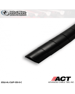 ACT AL-CWP-125-0-C 1/8 in. Polyethylene UV Black Cable Wrap 100 ft